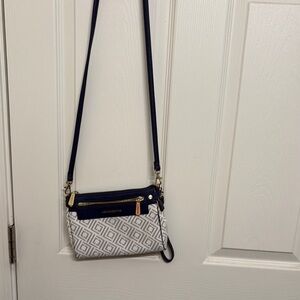LeSportsac Navy and White Crossbody Bag